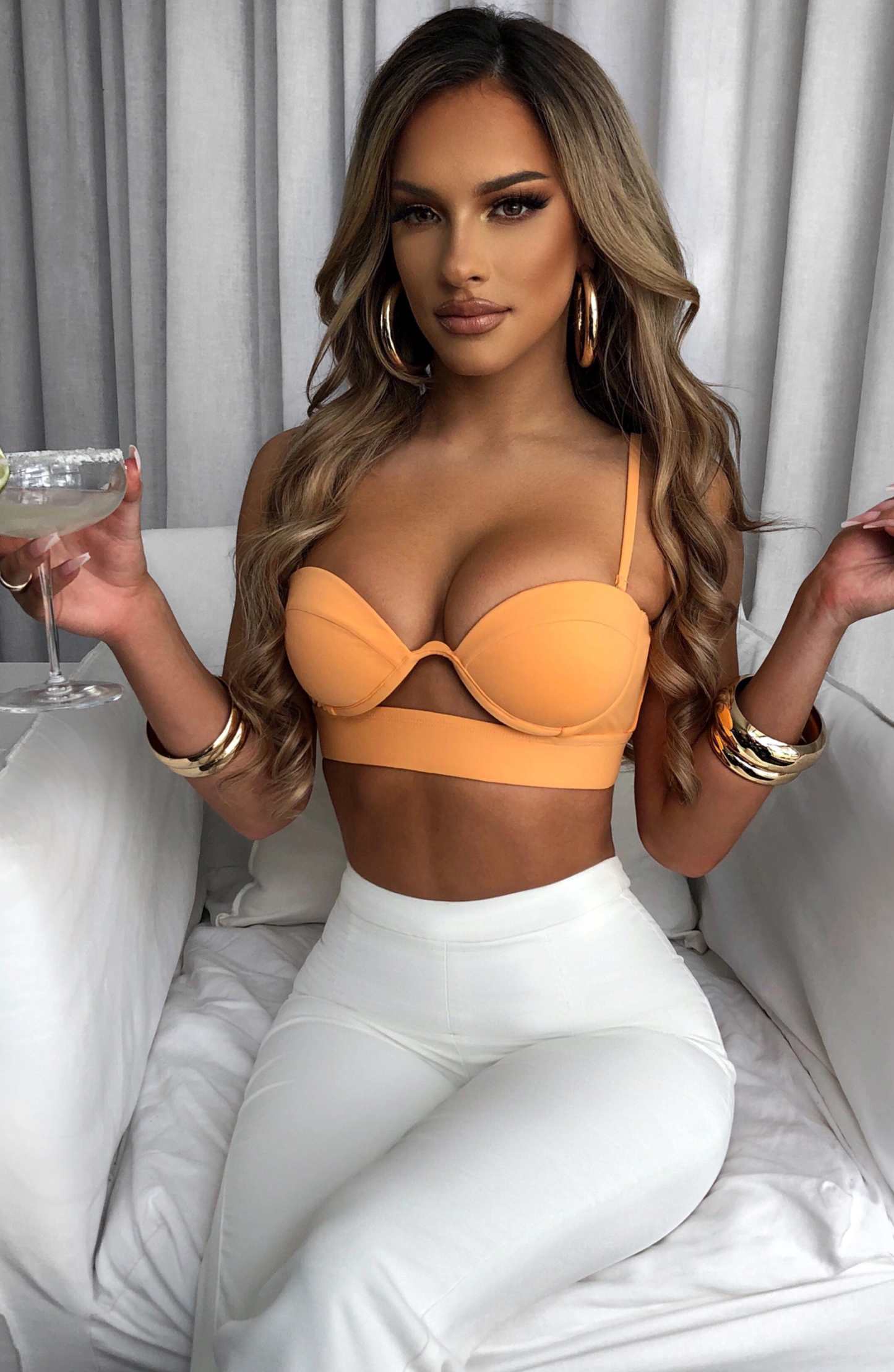 Brienna Top - Tangerine-My Top Dress.All Rights Reserved