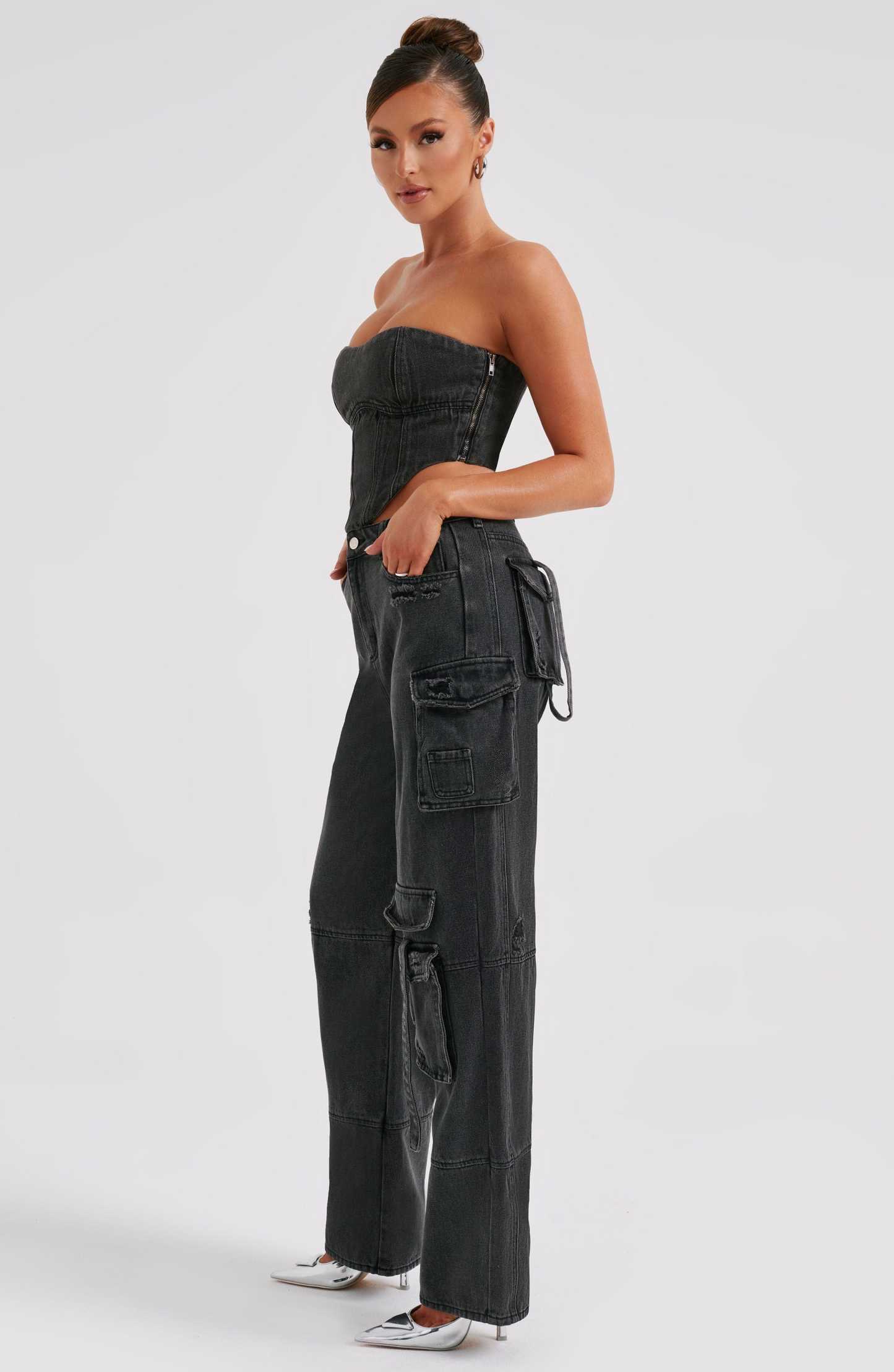 Brooklyn Cargo Pant - Black-My Top Dress.All Rights Reserved