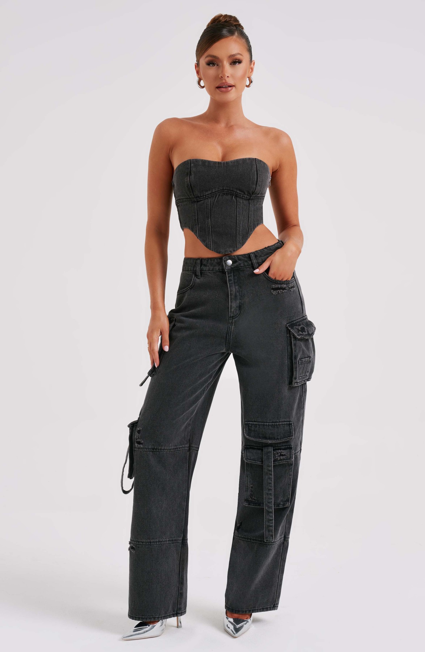 Brooklyn Cargo Pant - Black-My Top Dress.All Rights Reserved