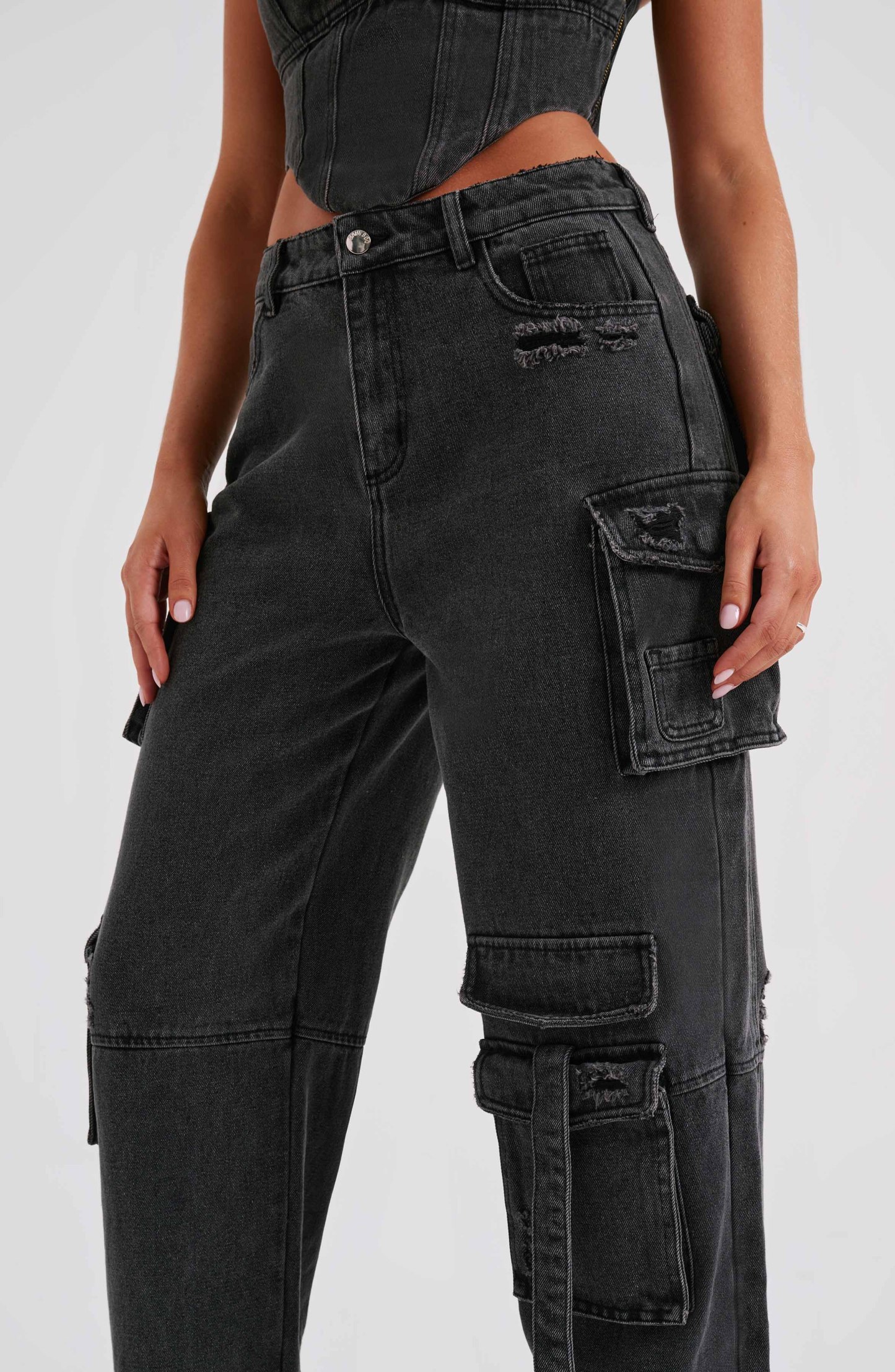 Brooklyn Cargo Pant - Black-My Top Dress.All Rights Reserved