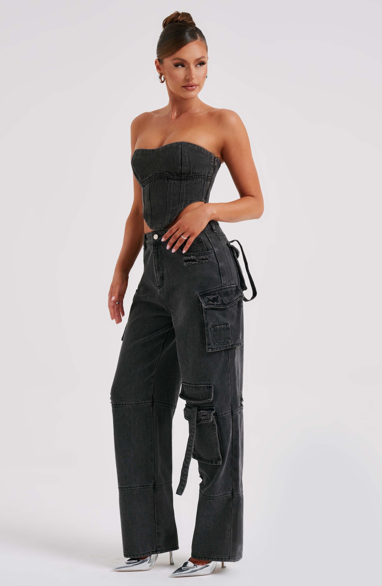 Brooklyn Cargo Pant - Black-My Top Dress.All Rights Reserved