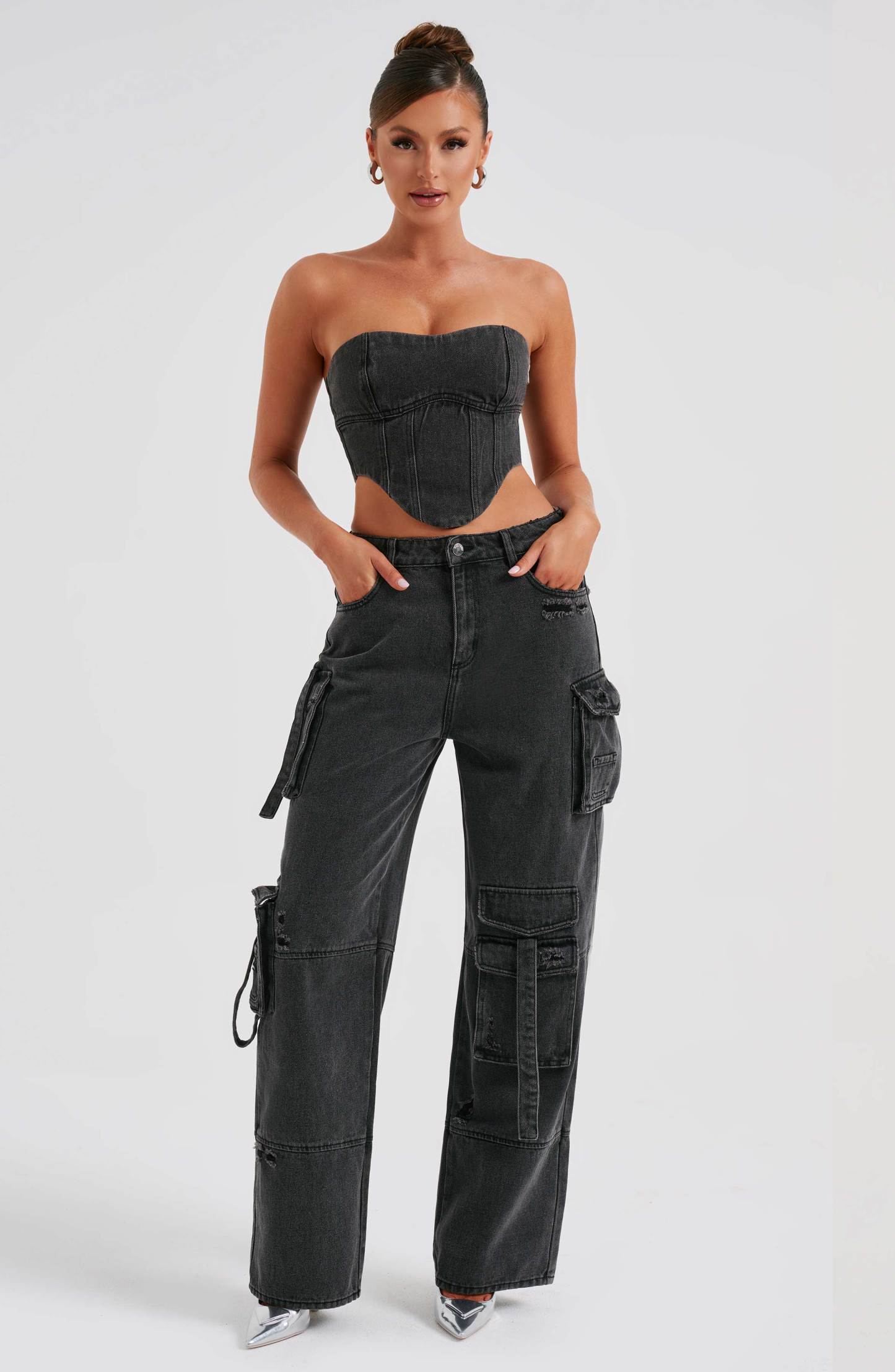 Brooklyn Cargo Pant - Black-My Top Dress.All Rights Reserved