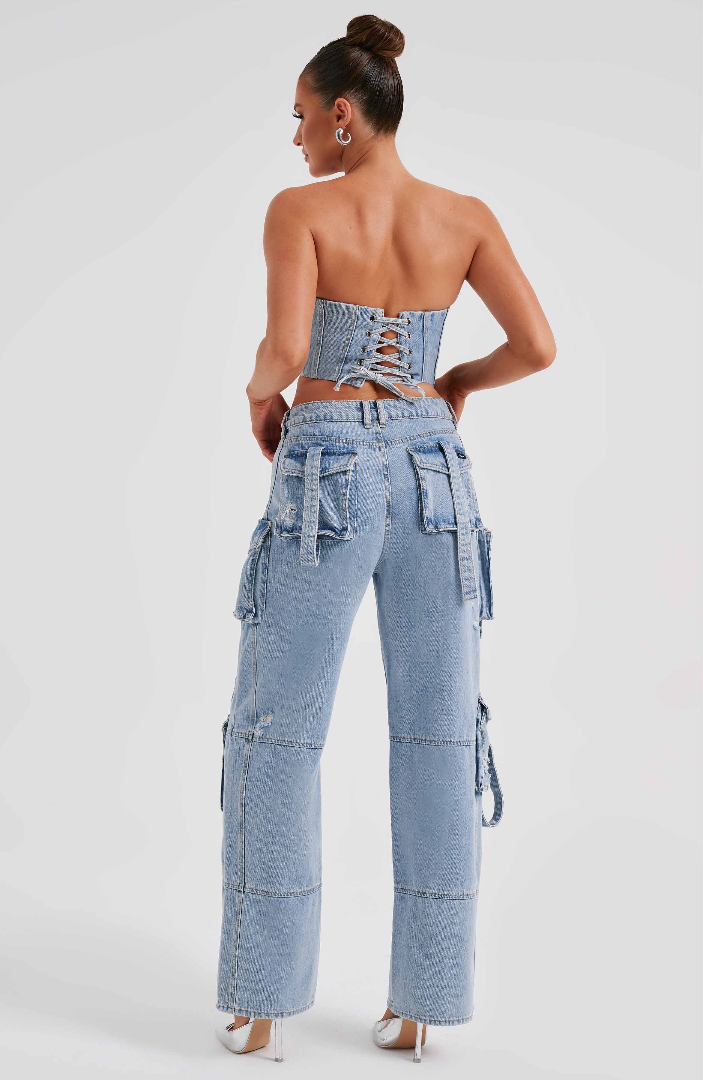 Brooklyn Cargo Pant - Blue-My Top Dress.All Rights Reserved