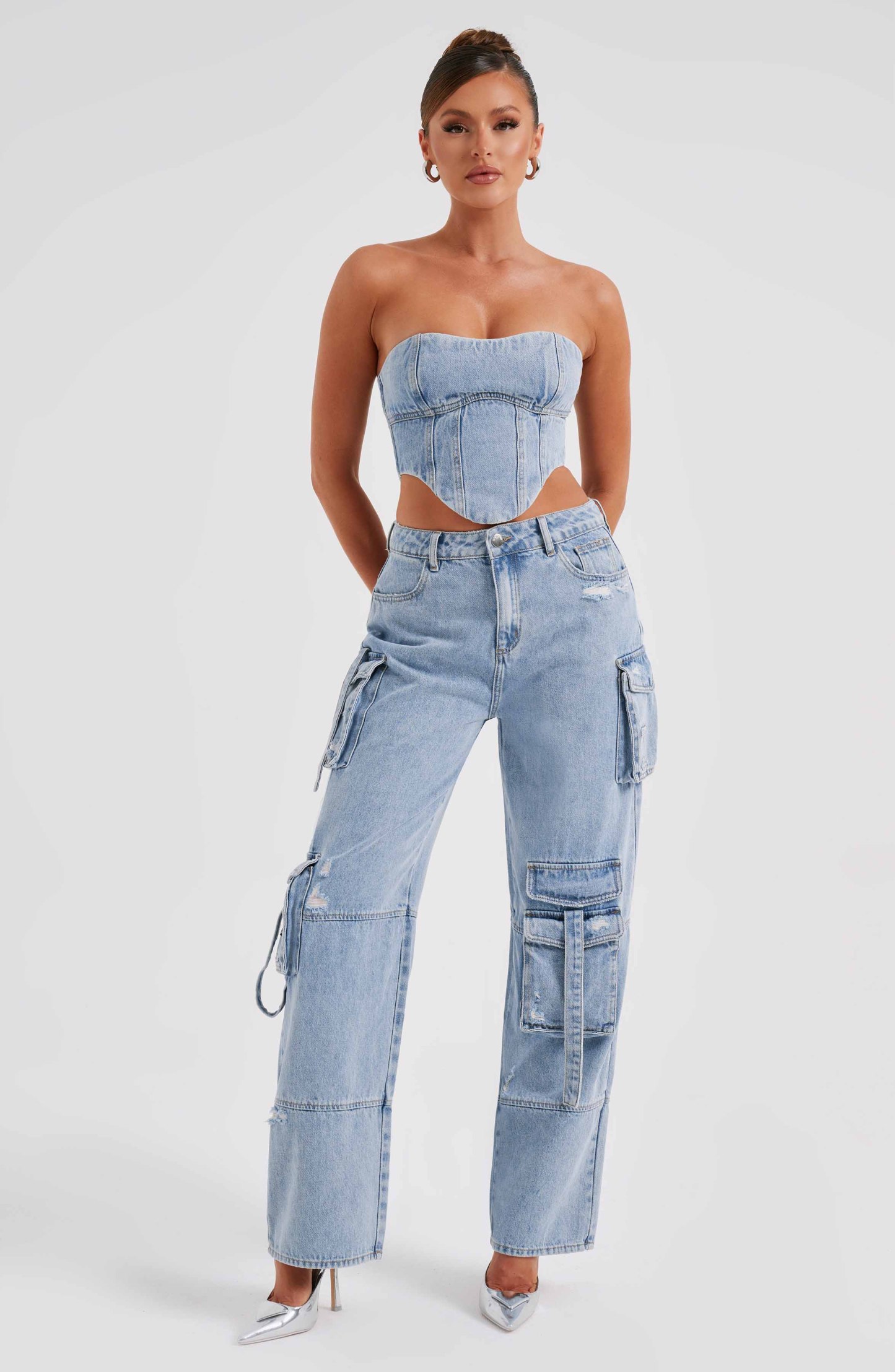 Brooklyn Cargo Pant - Blue-My Top Dress.All Rights Reserved