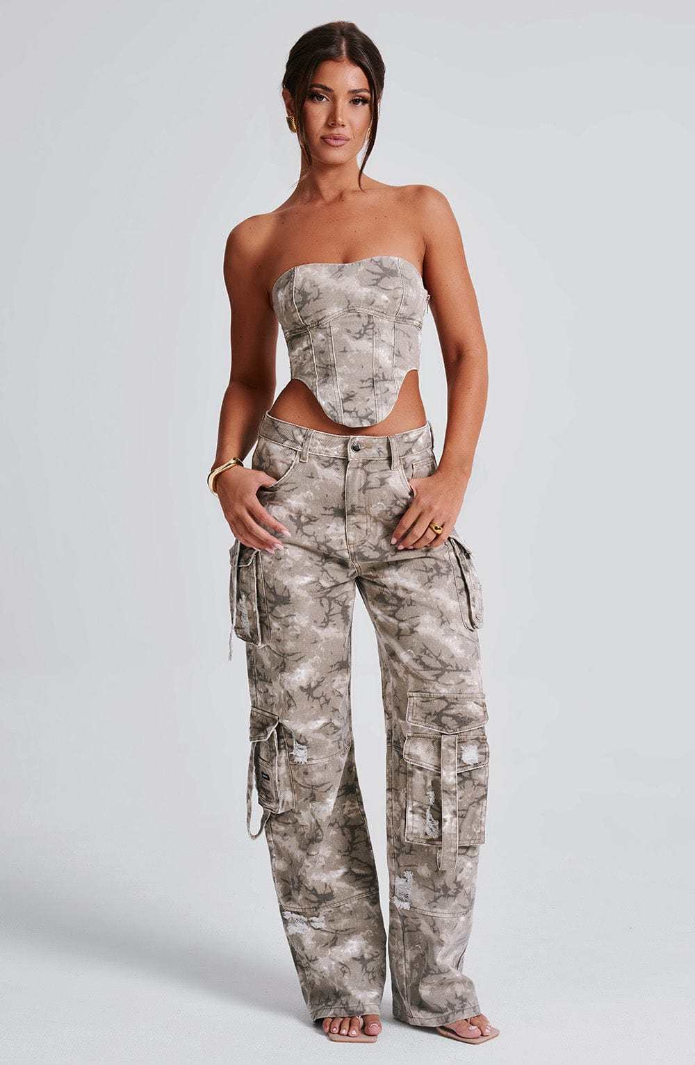 Brooklyn Cargo Pant - Camo Print-My Top Dress.All Rights Reserved