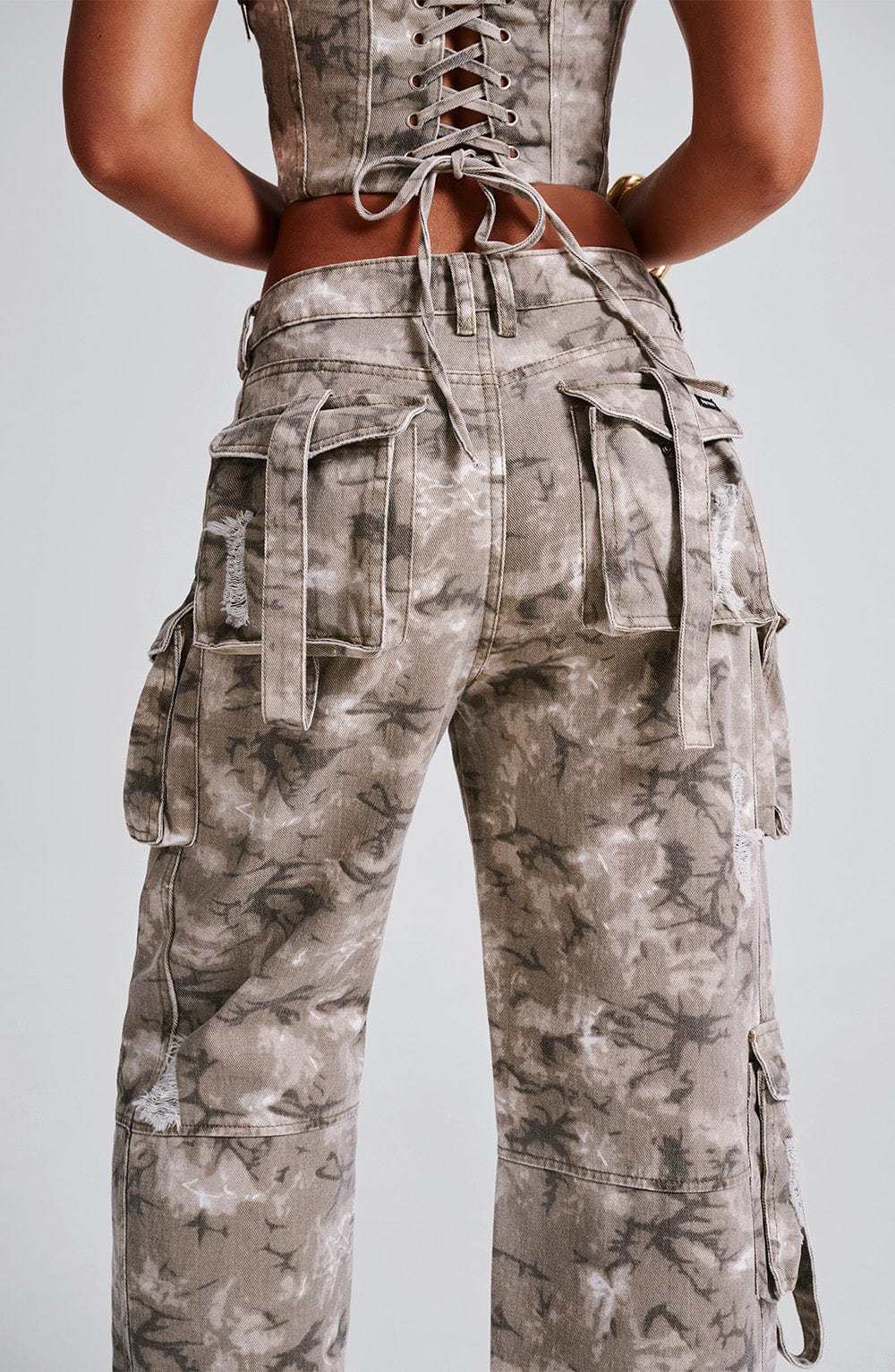 Brooklyn Cargo Pant - Camo Print-My Top Dress.All Rights Reserved