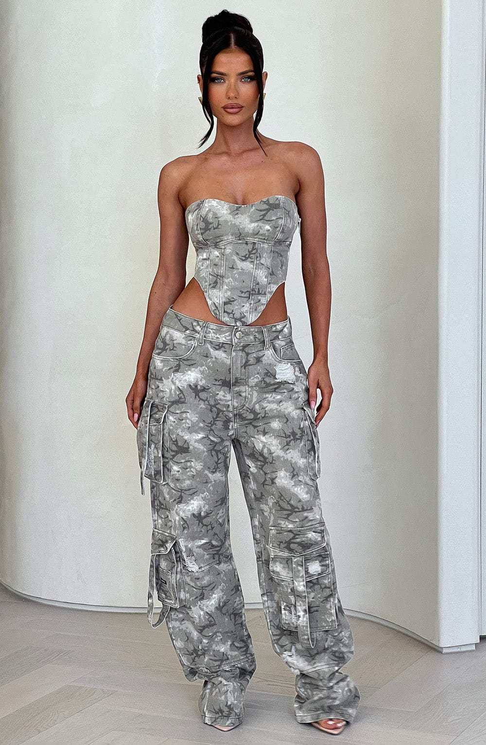 Yasie Corset - Camo Print-My Top Dress.All Rights Reserved