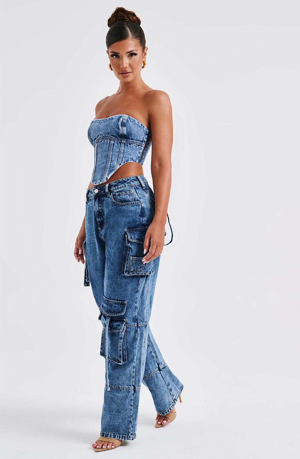 Yasie Corset - Dark Wash-My Top Dress.All Rights Reserved
