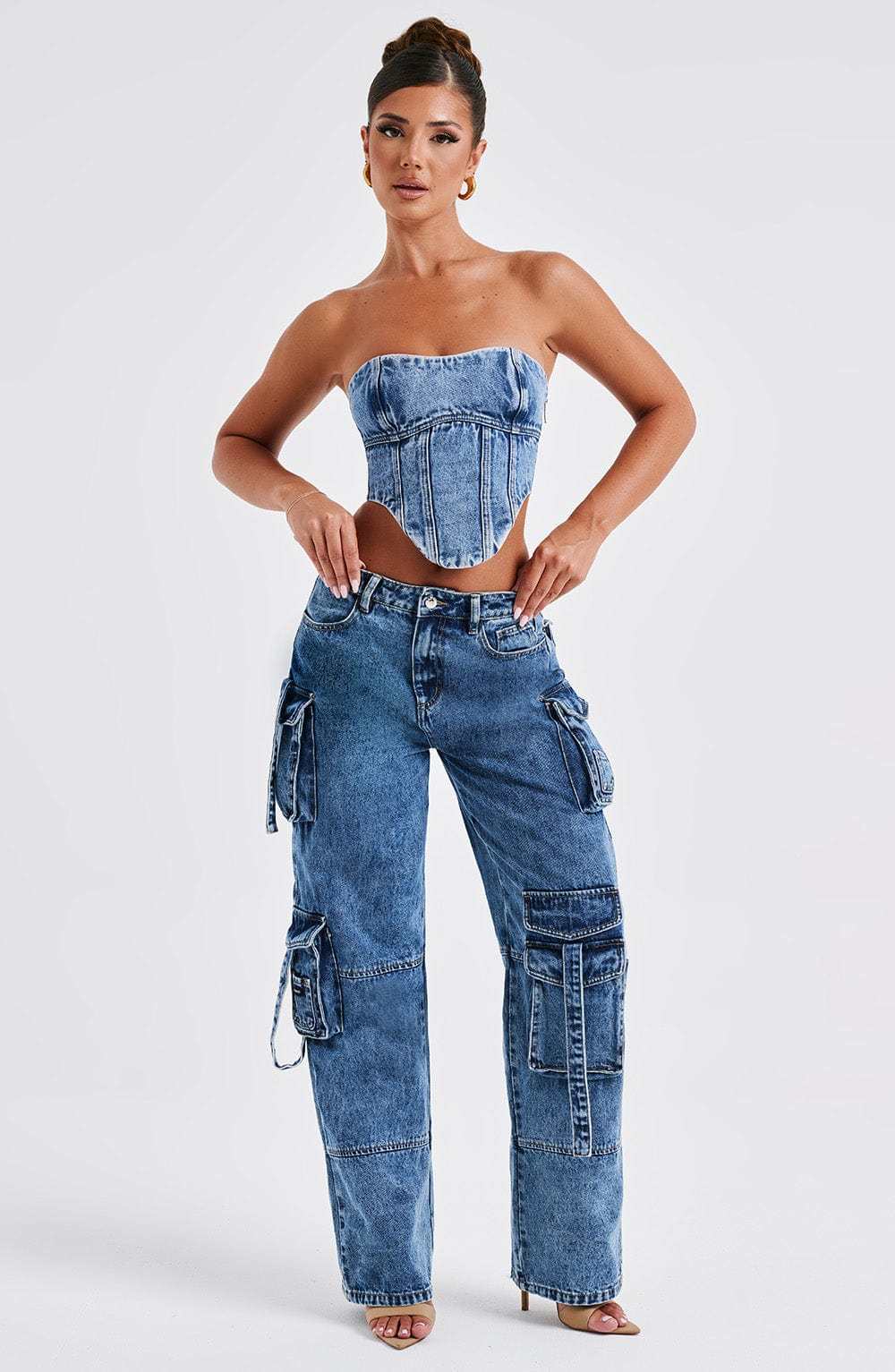 Yasie Corset - Dark Wash-My Top Dress.All Rights Reserved