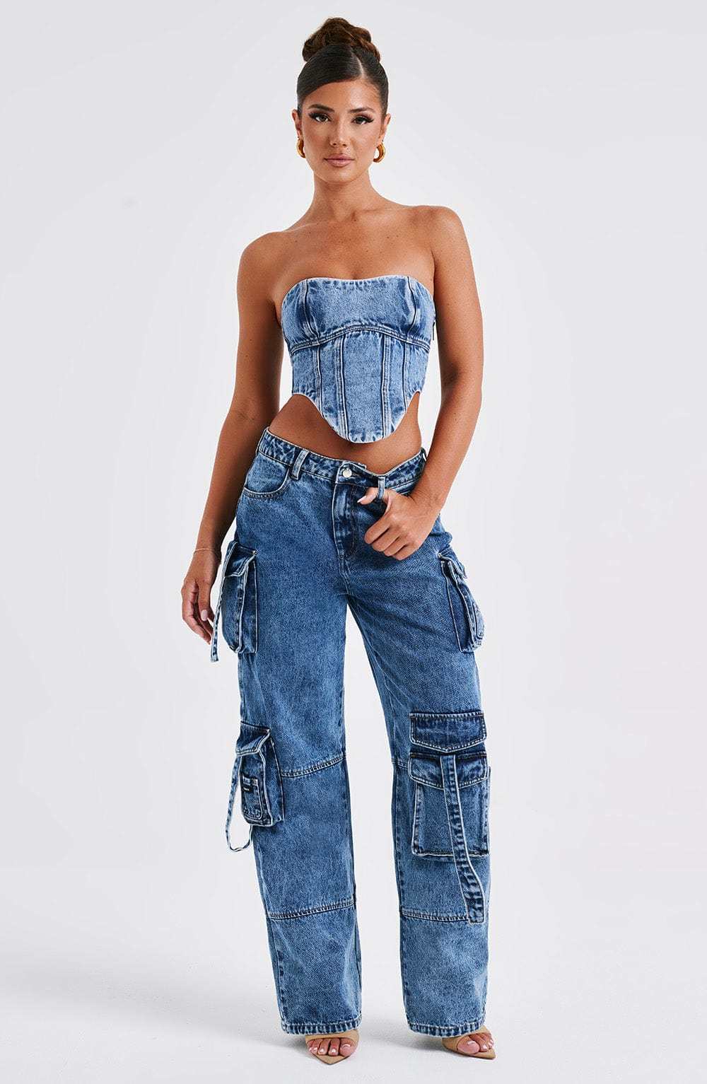 Yasie Corset - Dark Wash-My Top Dress.All Rights Reserved