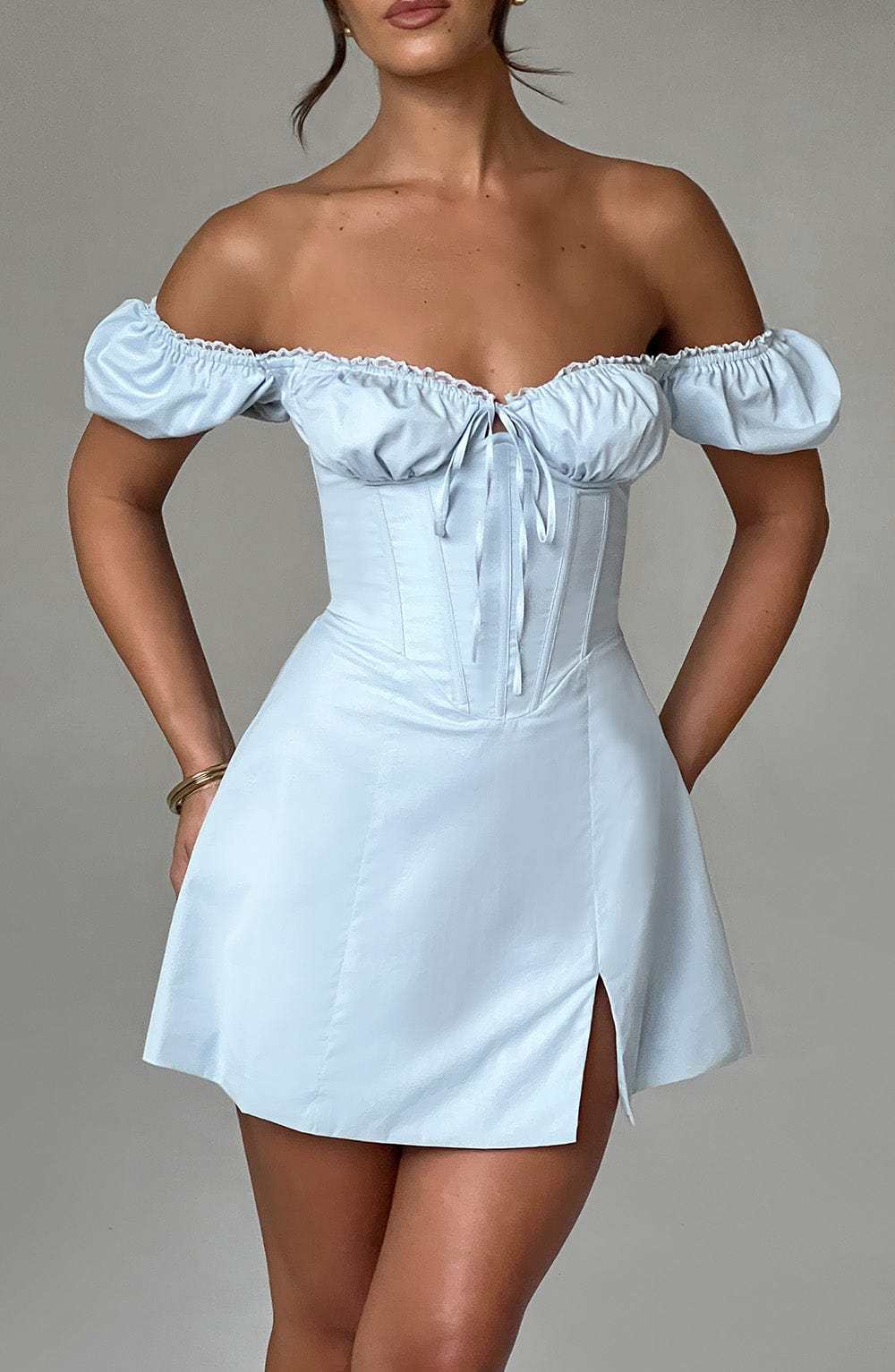 Caitlyn Mini Dress - Blue-My Top Dress.All Rights Reserved