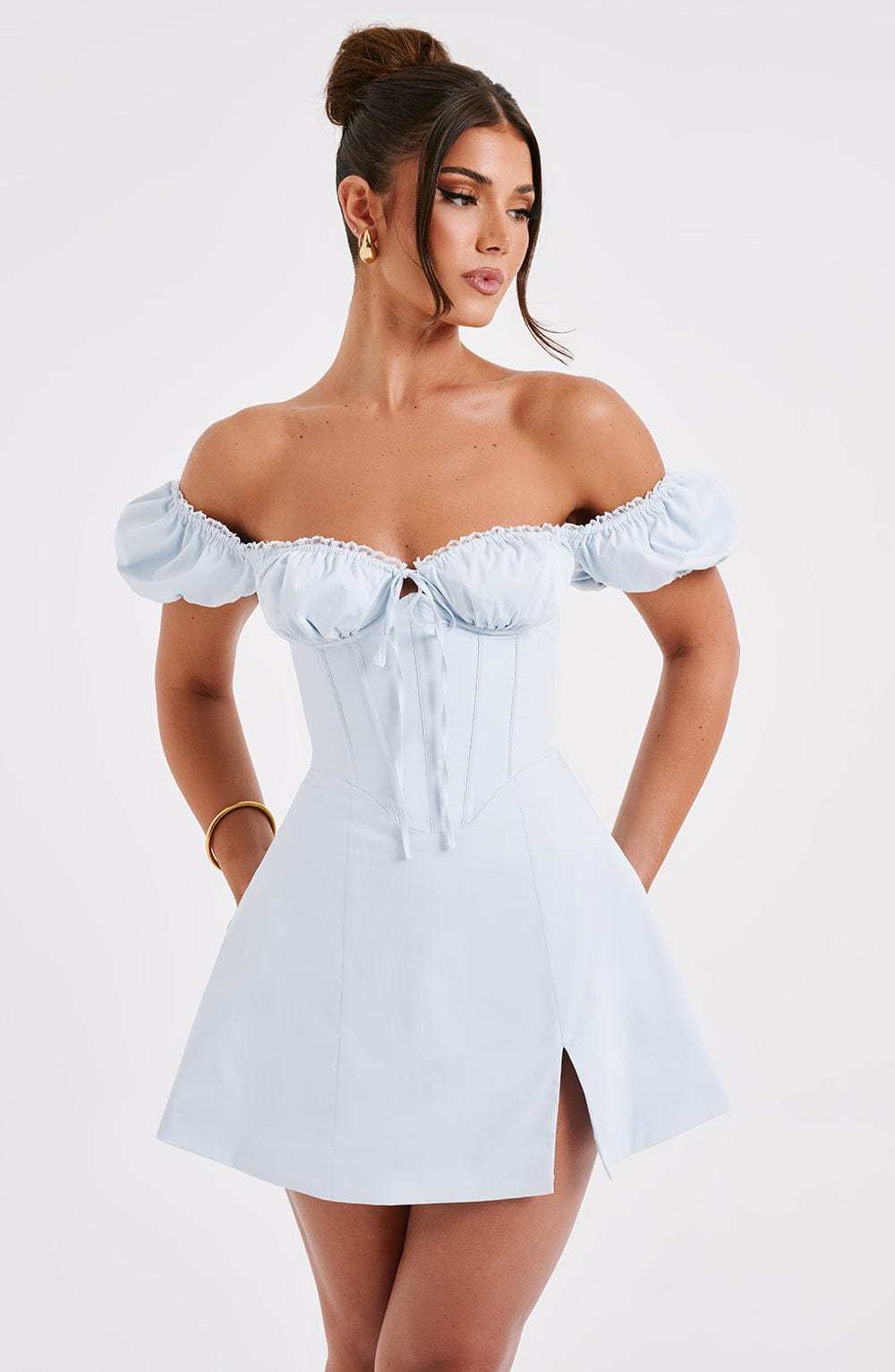 Caitlyn Mini Dress - Blue-My Top Dress.All Rights Reserved
