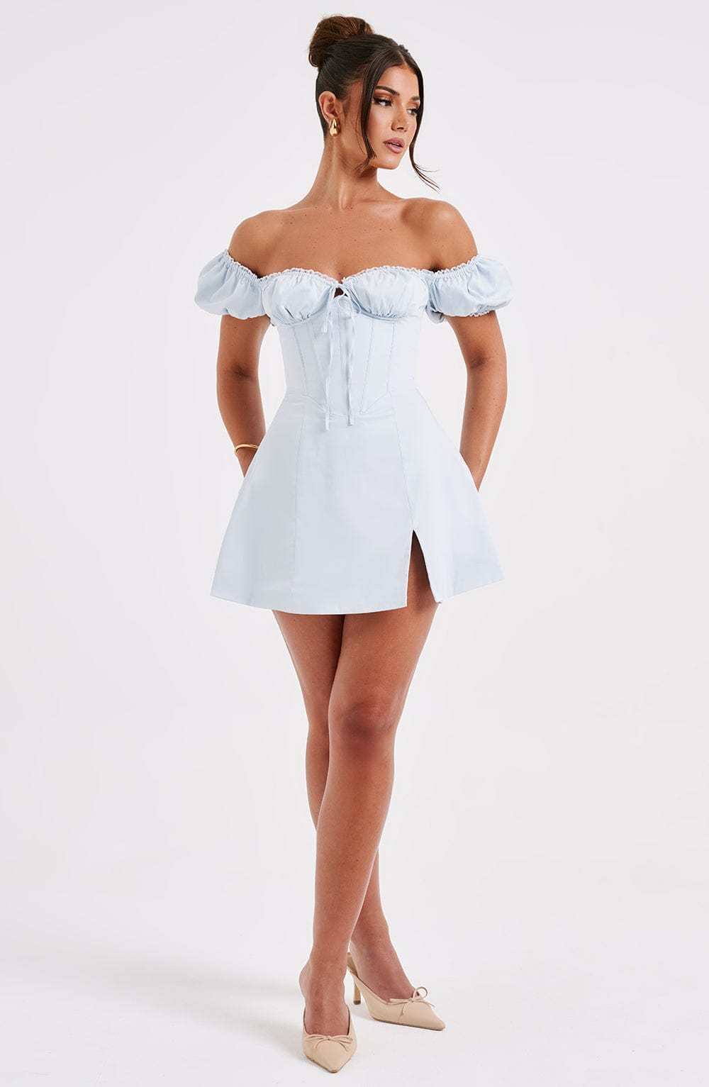 Caitlyn Mini Dress - Blue-My Top Dress.All Rights Reserved