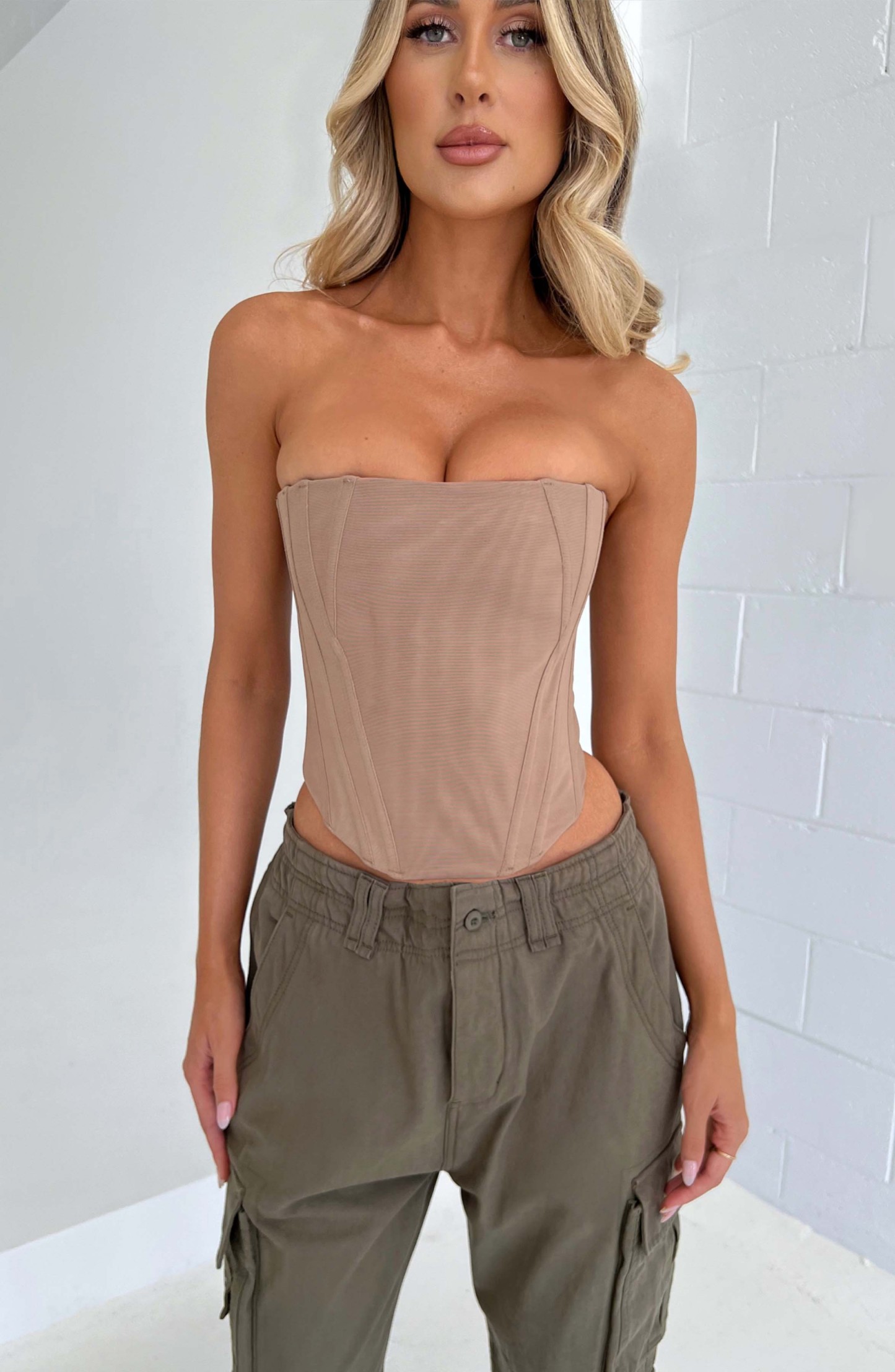 Cami Corset - Beige-My Top Dress.All Rights Reserved