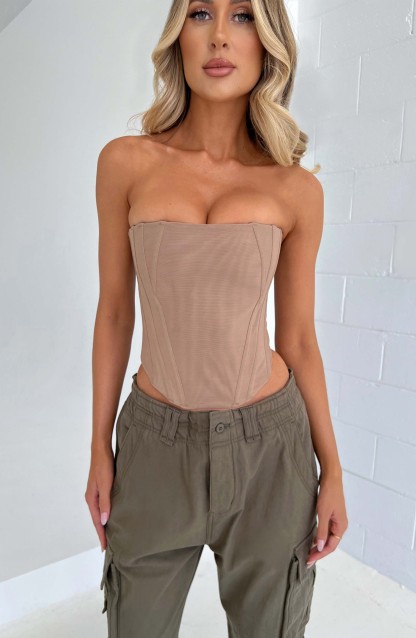 Cami Corset - Beige-My Top Dress.All Rights Reserved