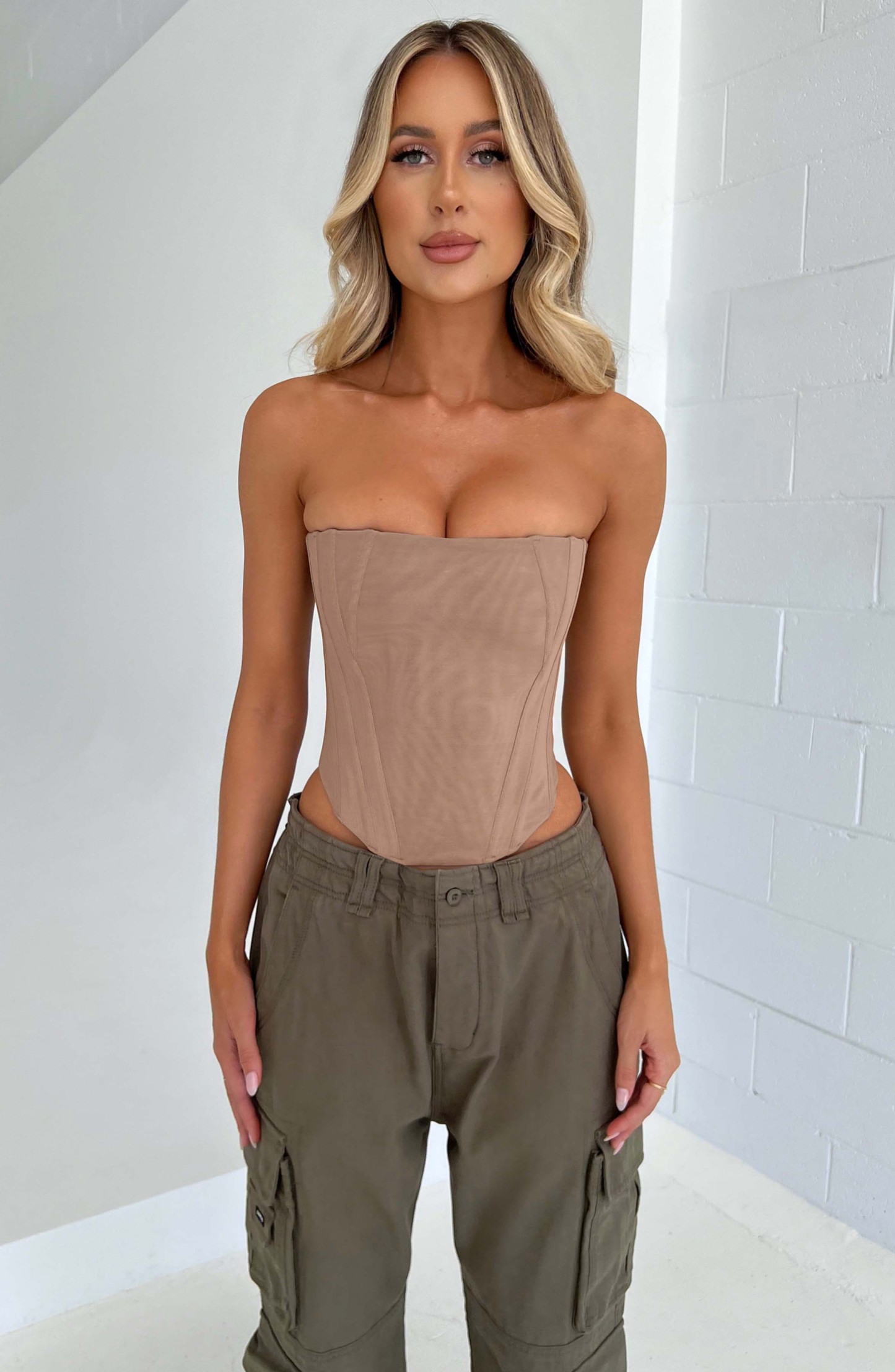 Cami Corset - Beige-My Top Dress.All Rights Reserved