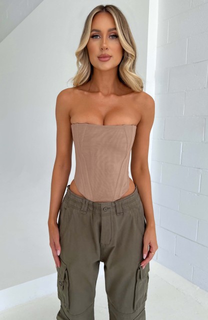 Cami Corset - Beige-My Top Dress.All Rights Reserved