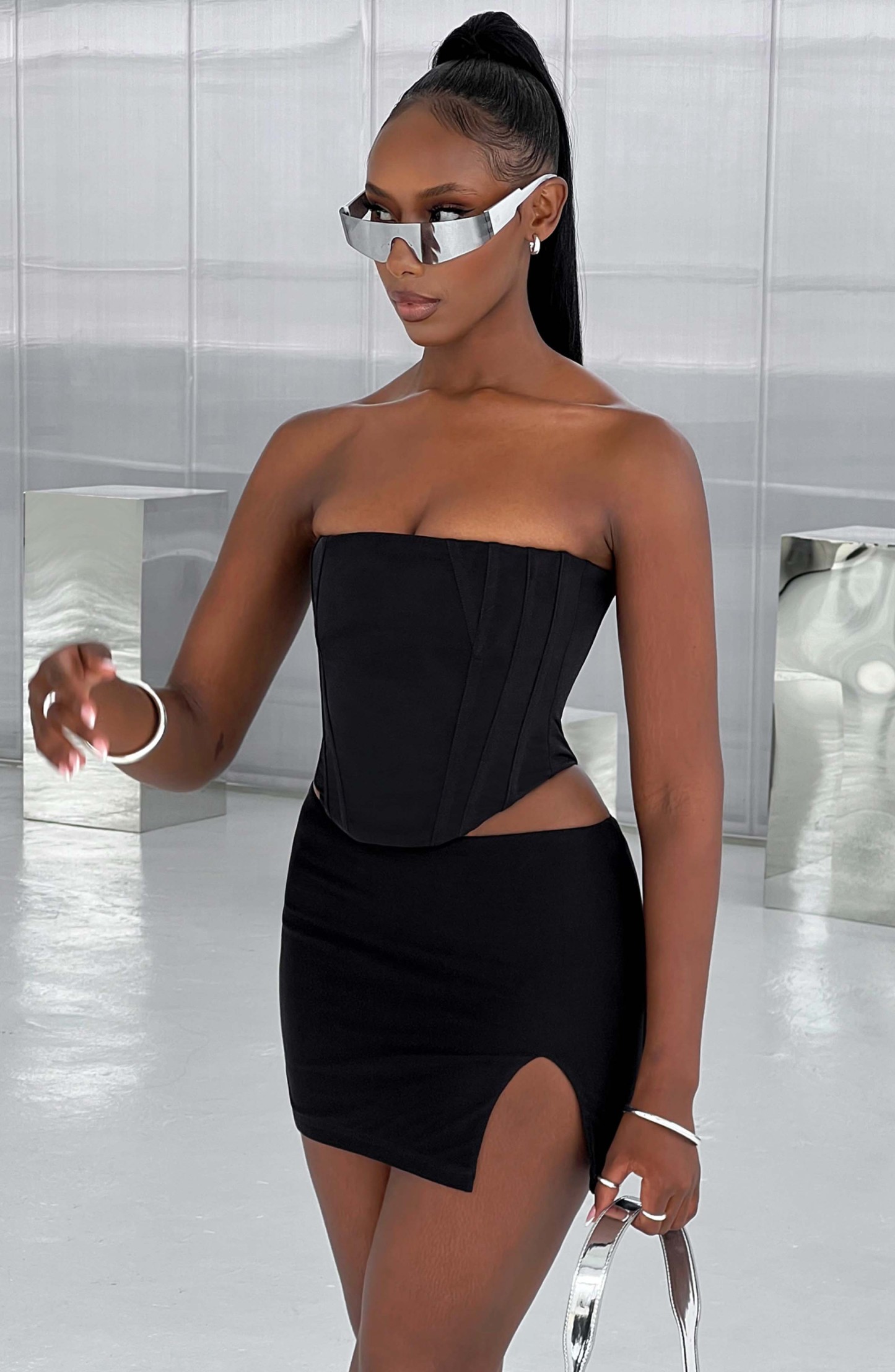 Cami Corset - Black-My Top Dress.All Rights Reserved