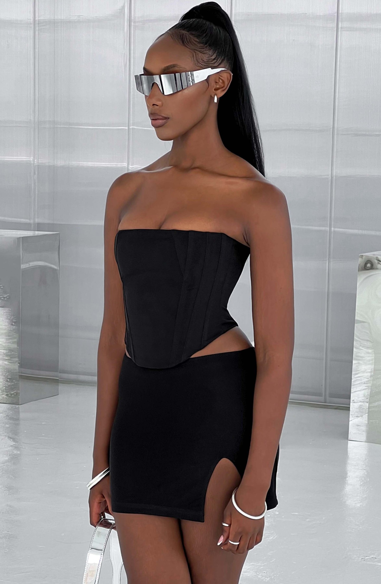 Cami Corset - Black-My Top Dress.All Rights Reserved