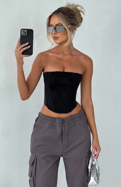 Cami Corset - Black-My Top Dress.All Rights Reserved