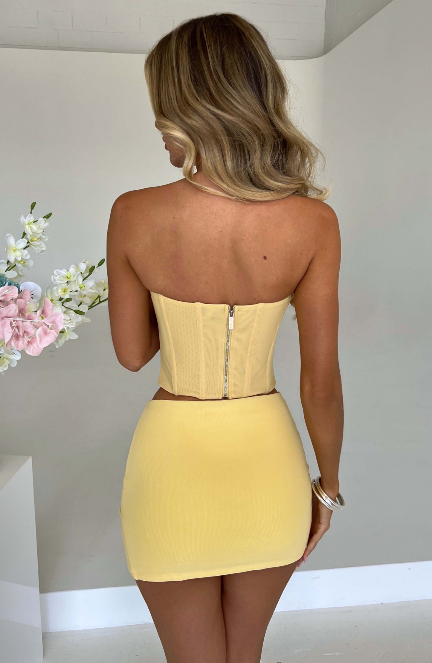 Cami Corset - Lemon-My Top Dress.All Rights Reserved