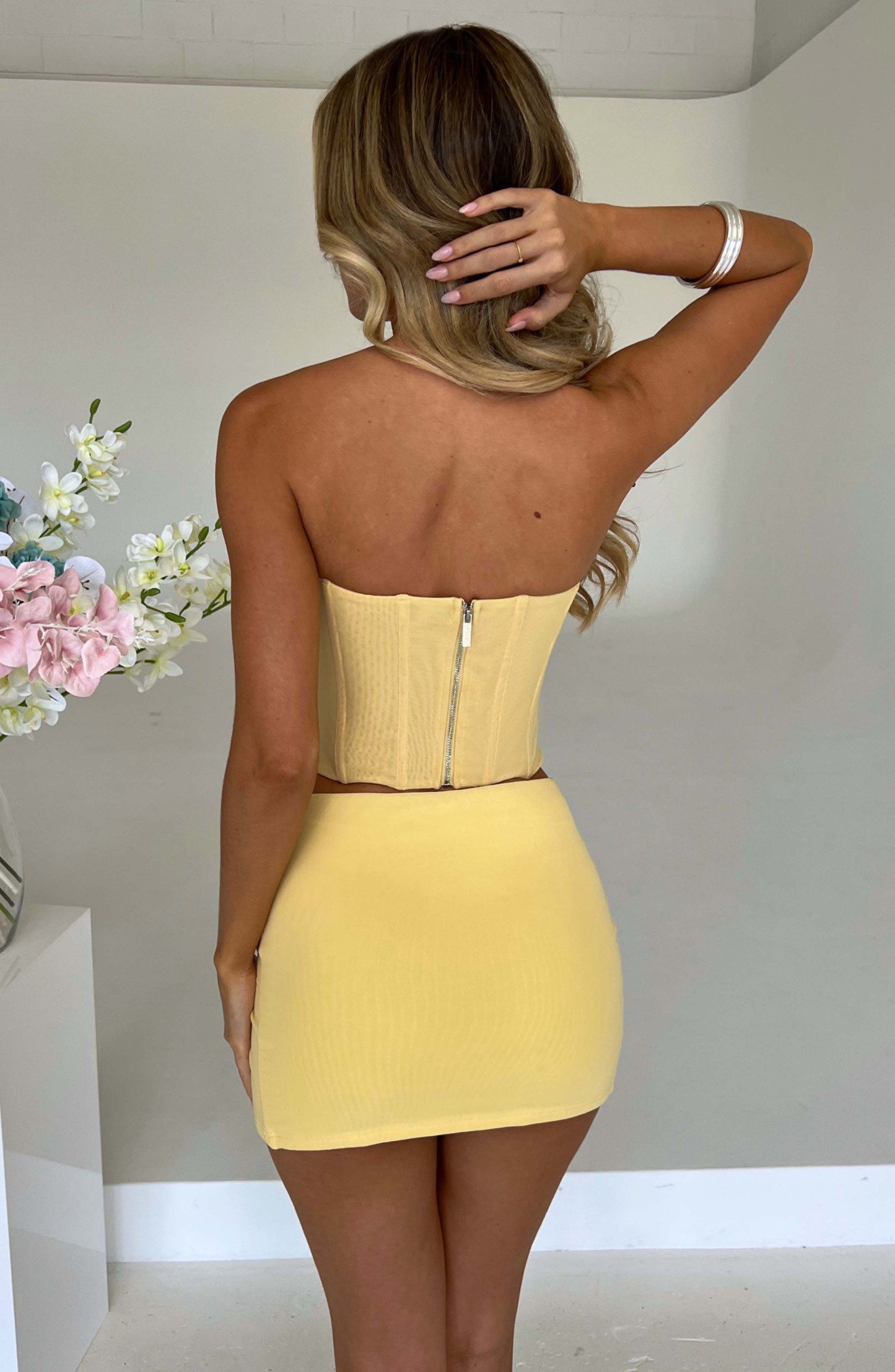 Cami Corset - Lemon-My Top Dress.All Rights Reserved