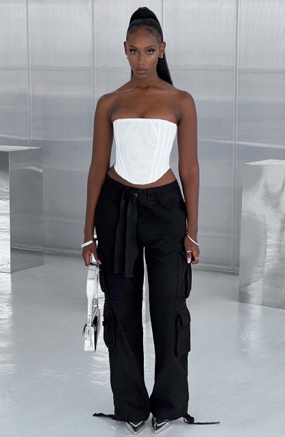 Tinashe Cargo Pants - Black-My Top Dress.All Rights Reserved