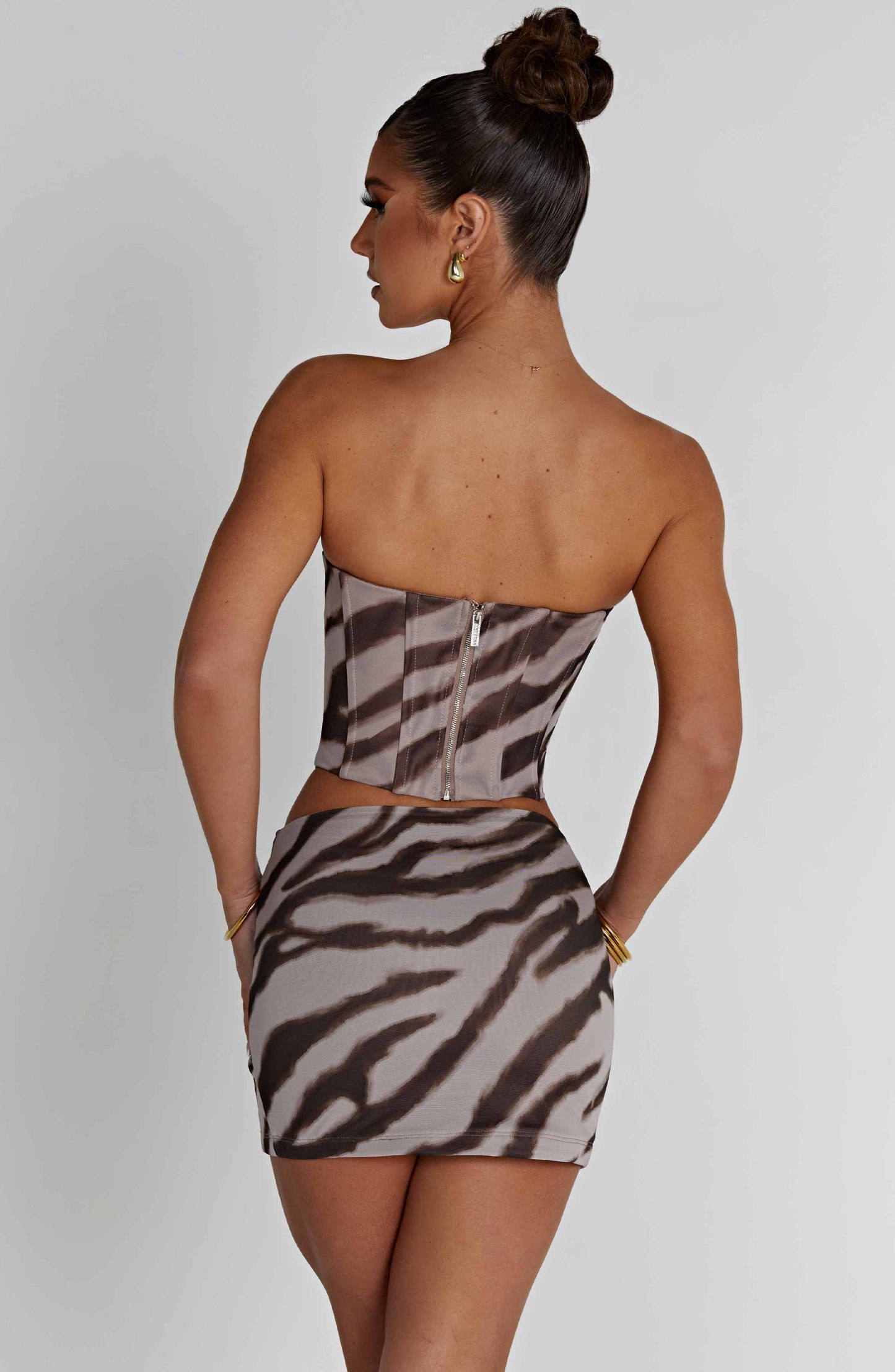 Alina Mini Skirt - Zebra Print-My Top Dress.All Rights Reserved