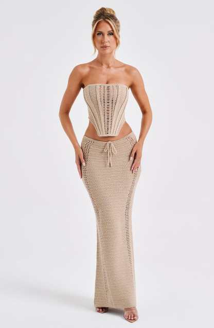 Carly Corset - Beige-My Top Dress.All Rights Reserved