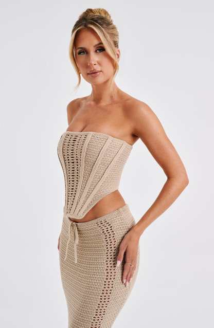 Carly Corset - Beige-My Top Dress.All Rights Reserved