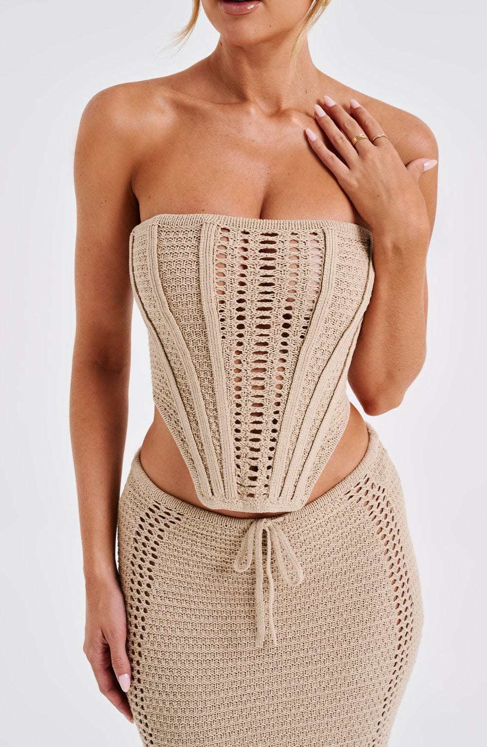 Carly Corset - Beige-My Top Dress.All Rights Reserved