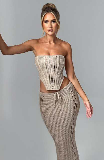 Carly Corset - Beige-My Top Dress.All Rights Reserved