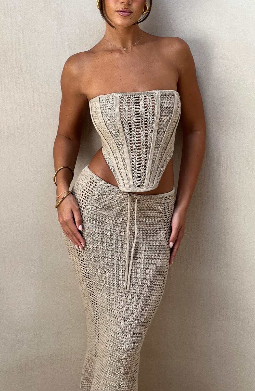 Carly Corset - Beige-My Top Dress.All Rights Reserved