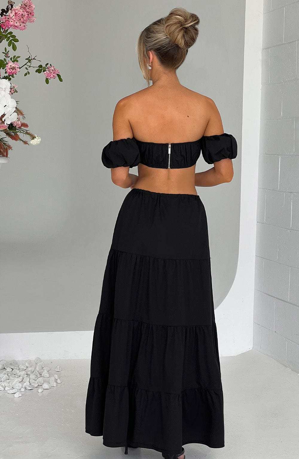 Carmen Maxi Skirt - Black-My Top Dress.All Rights Reserved