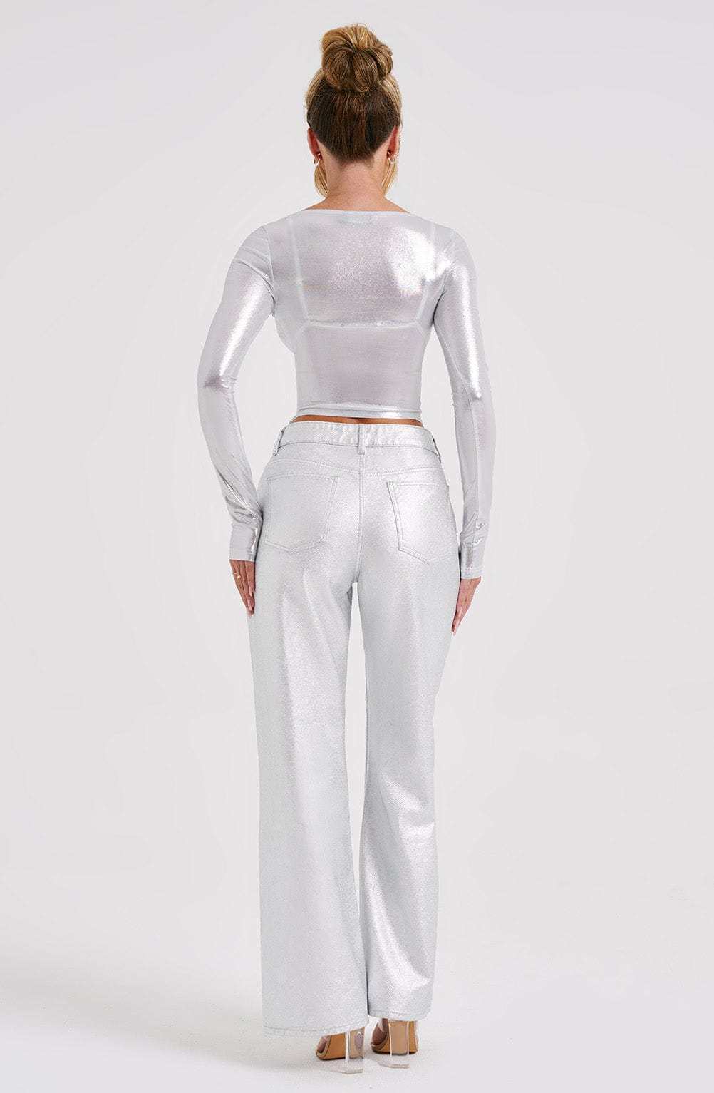 Kyranni Top - Silver-My Top Dress.All Rights Reserved