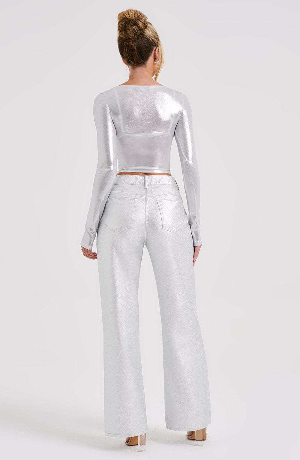 Kyranni Top - Silver-My Top Dress.All Rights Reserved