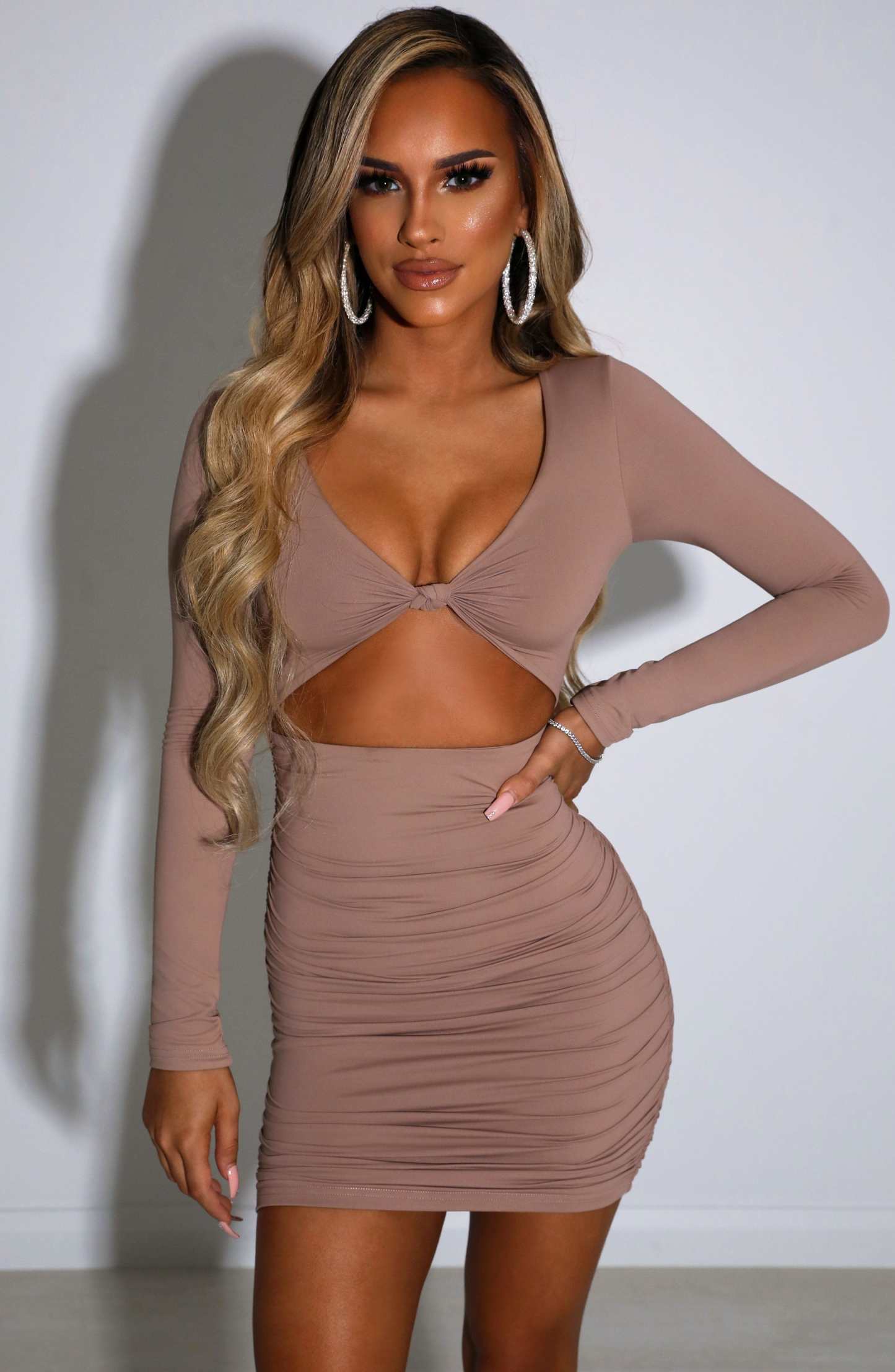Celeste Mini Dress - Mocha-My Top Dress.All Rights Reserved