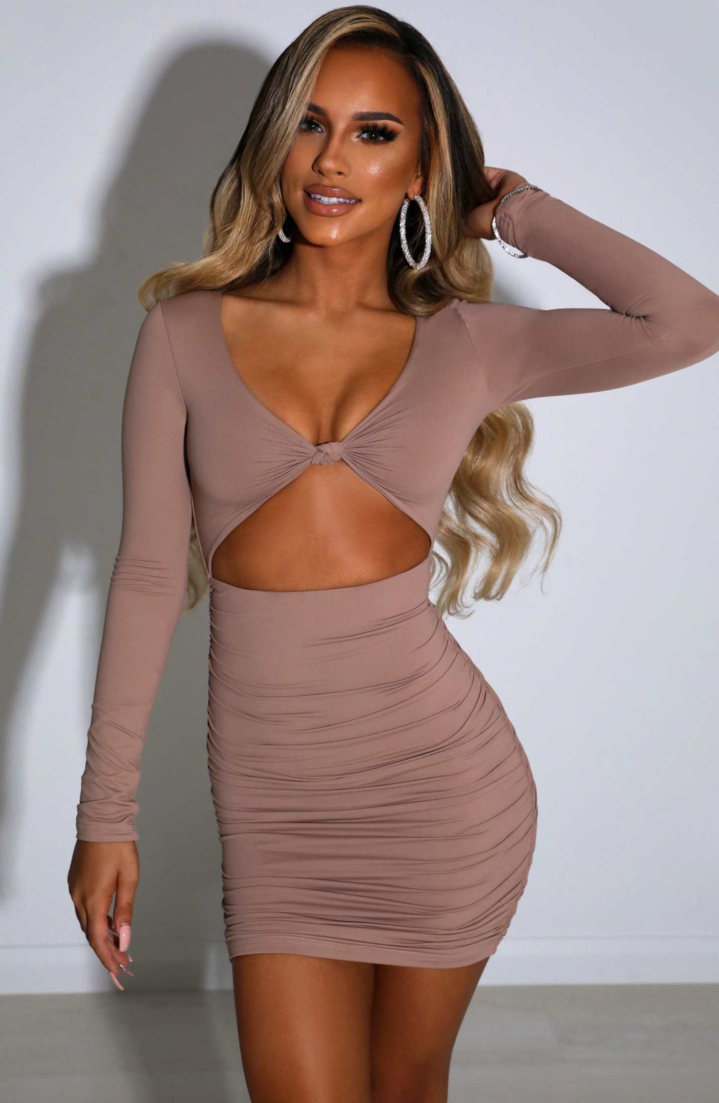 Celeste Mini Dress - Mocha-My Top Dress.All Rights Reserved