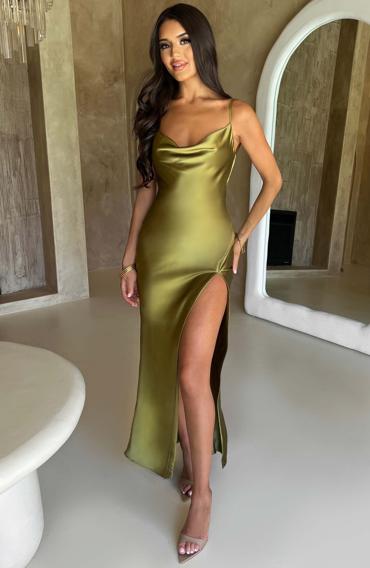 Celestina Maxi Dress - Khaki-My Top Dress.All Rights Reserved