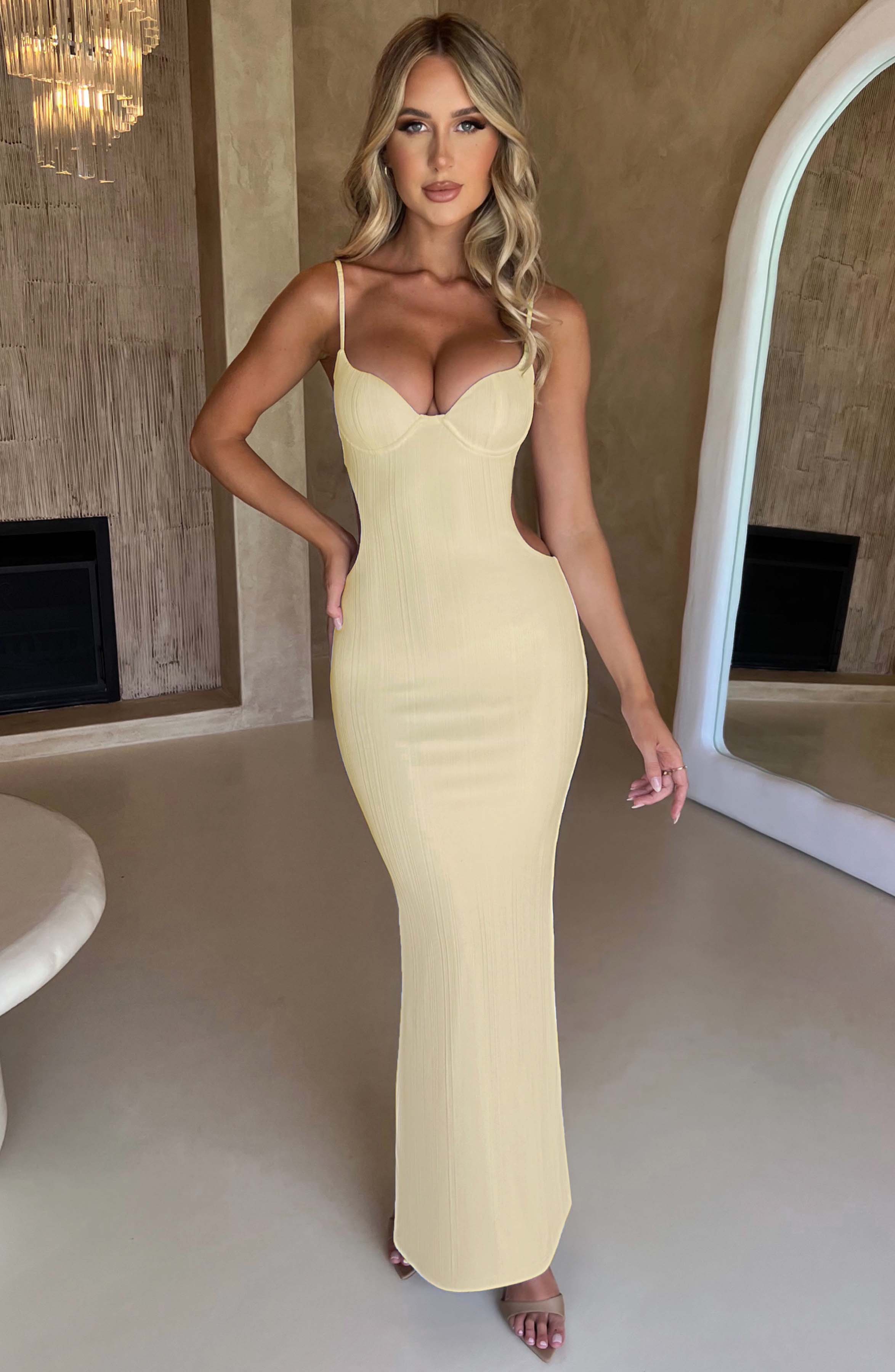 Celine Maxi Dress - Lemon-My Top Dress.All Rights Reserved