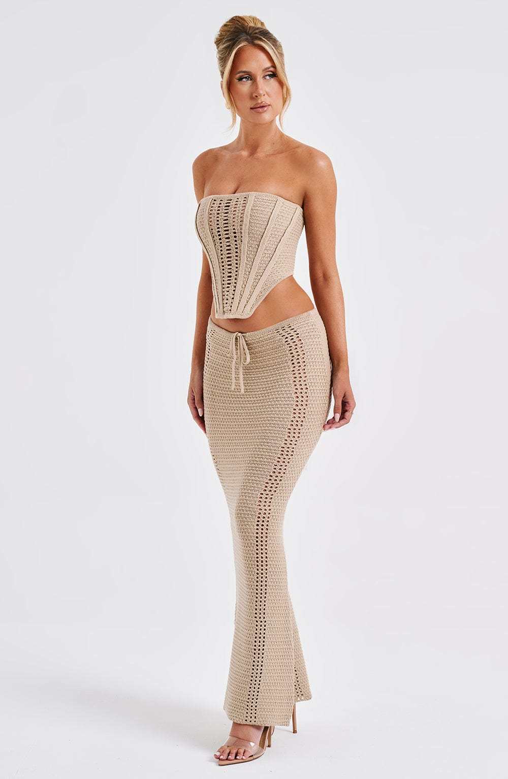 Chayenne Maxi Skirt - Beige-My Top Dress.All Rights Reserved