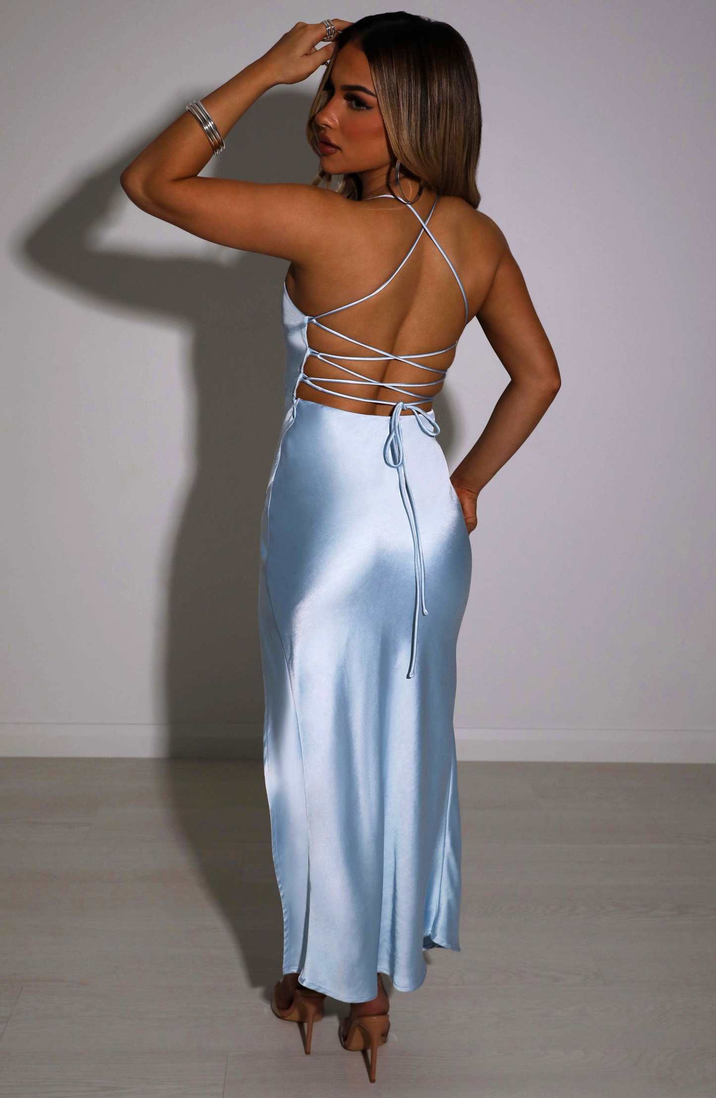 Cia Midi Dress - Baby Blue-My Top Dress.All Rights Reserved