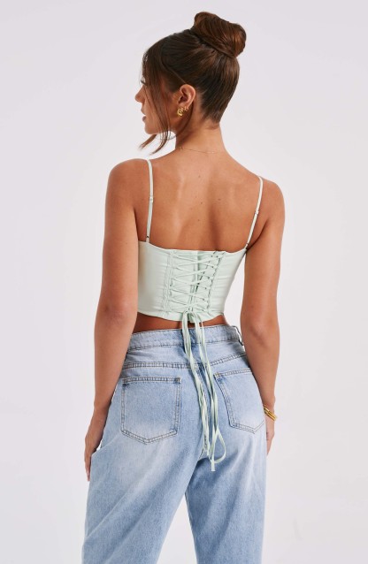 Clara Corset - Sage-My Top Dress.All Rights Reserved