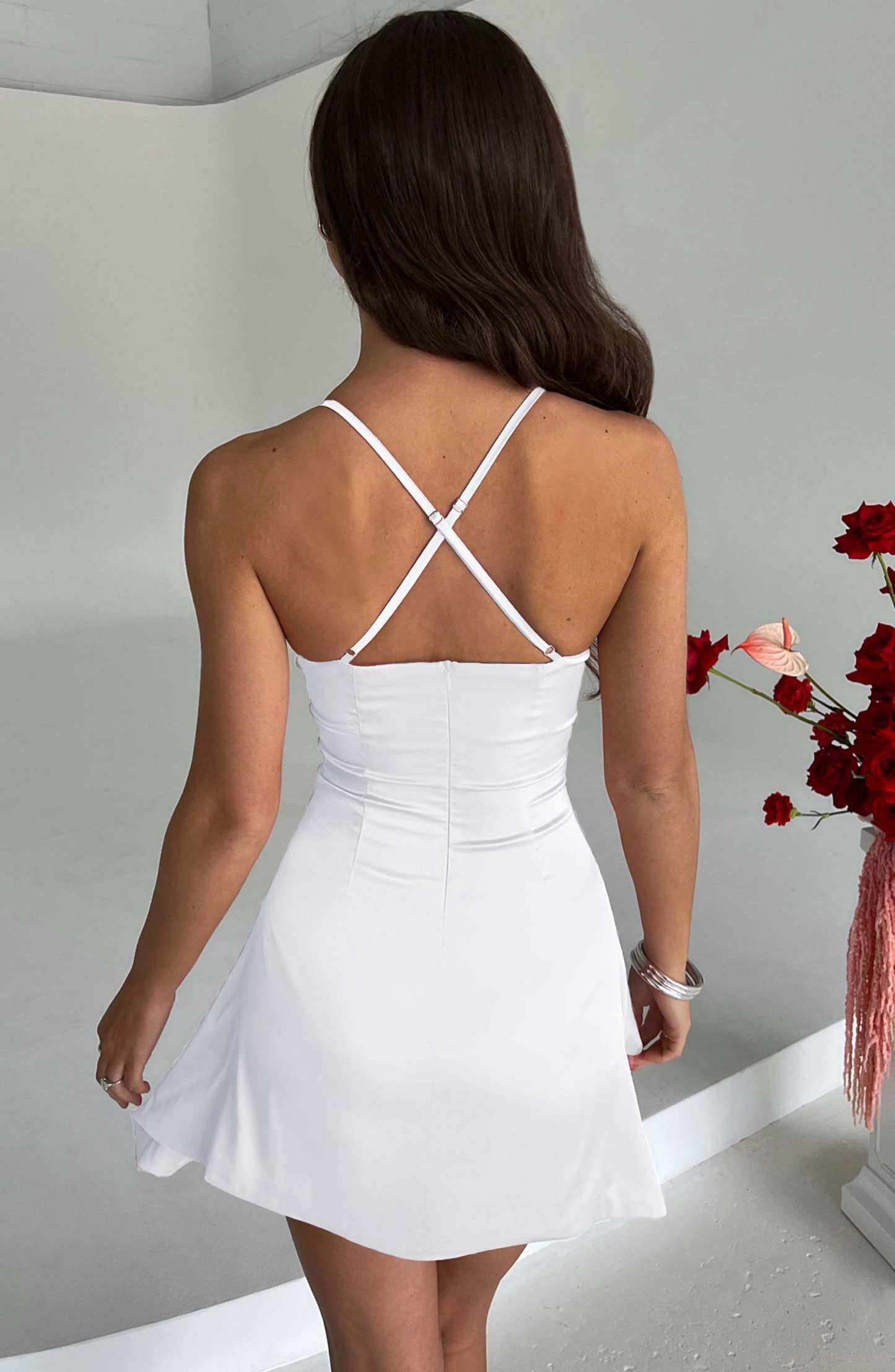Clarise Mini Dress - Ivory-My Top Dress.All Rights Reserved