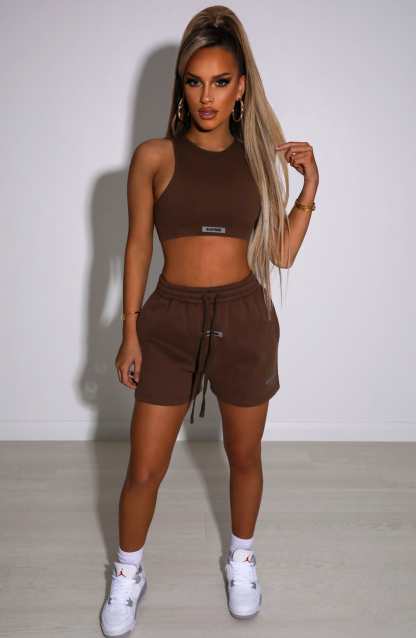 Cora Luxe Shorts - Chocolate-My Top Dress.All Rights Reserved