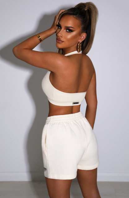 Cora Luxe Shorts - Cream-My Top Dress.All Rights Reserved
