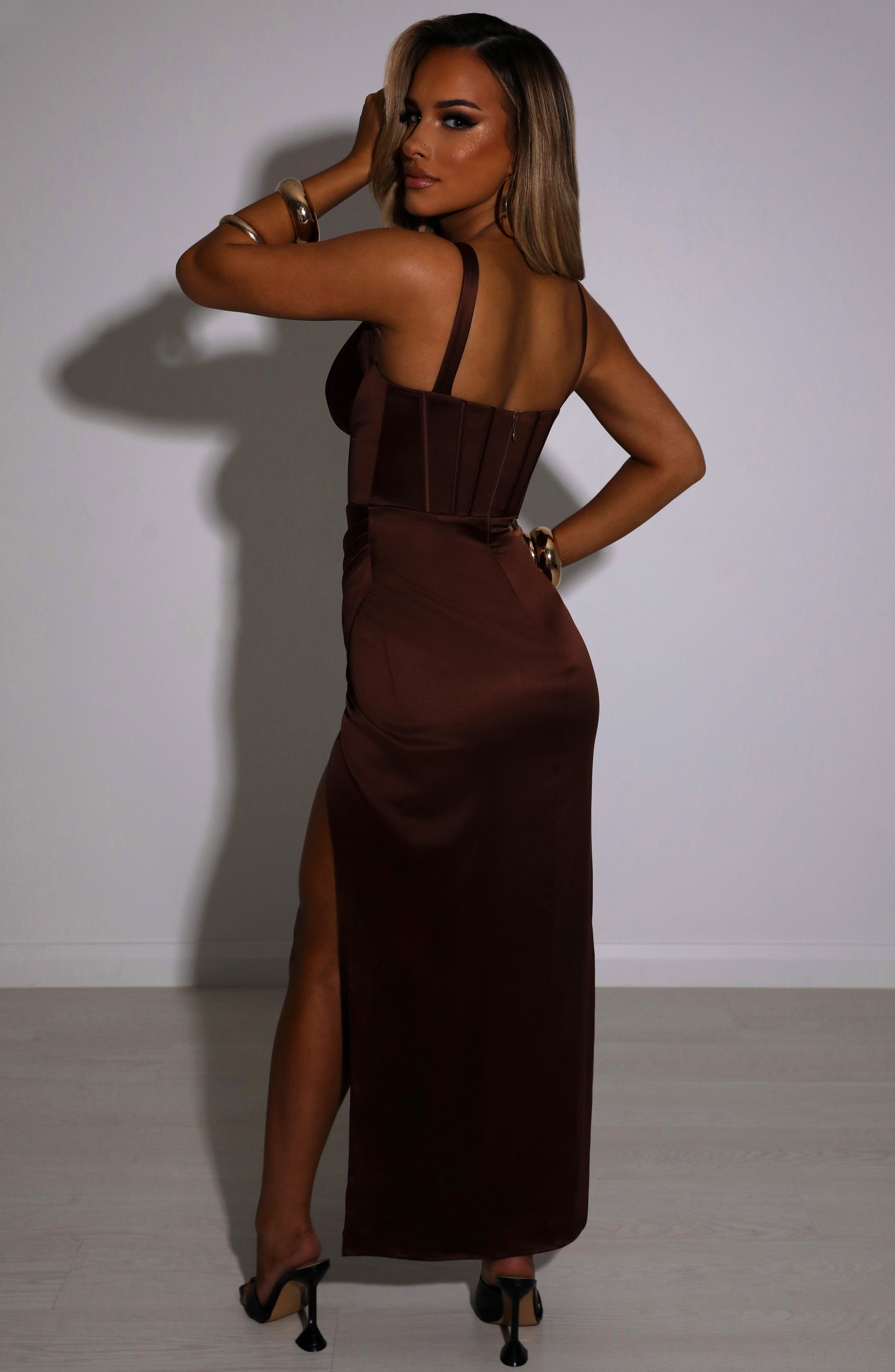 Cordelia Maxi Dress - Chocolate-My Top Dress.All Rights Reserved
