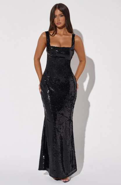 Corinne Maxi Dress - Black-My Top Dress.All Rights Reserved