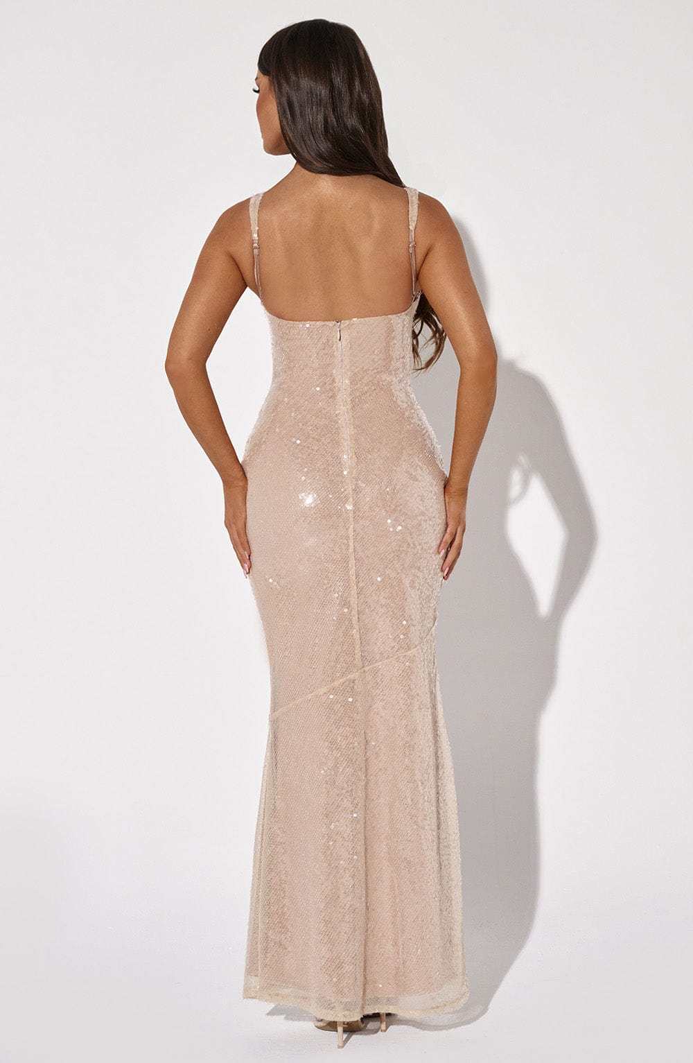 Corinne Maxi Dress - Nude-My Top Dress.All Rights Reserved