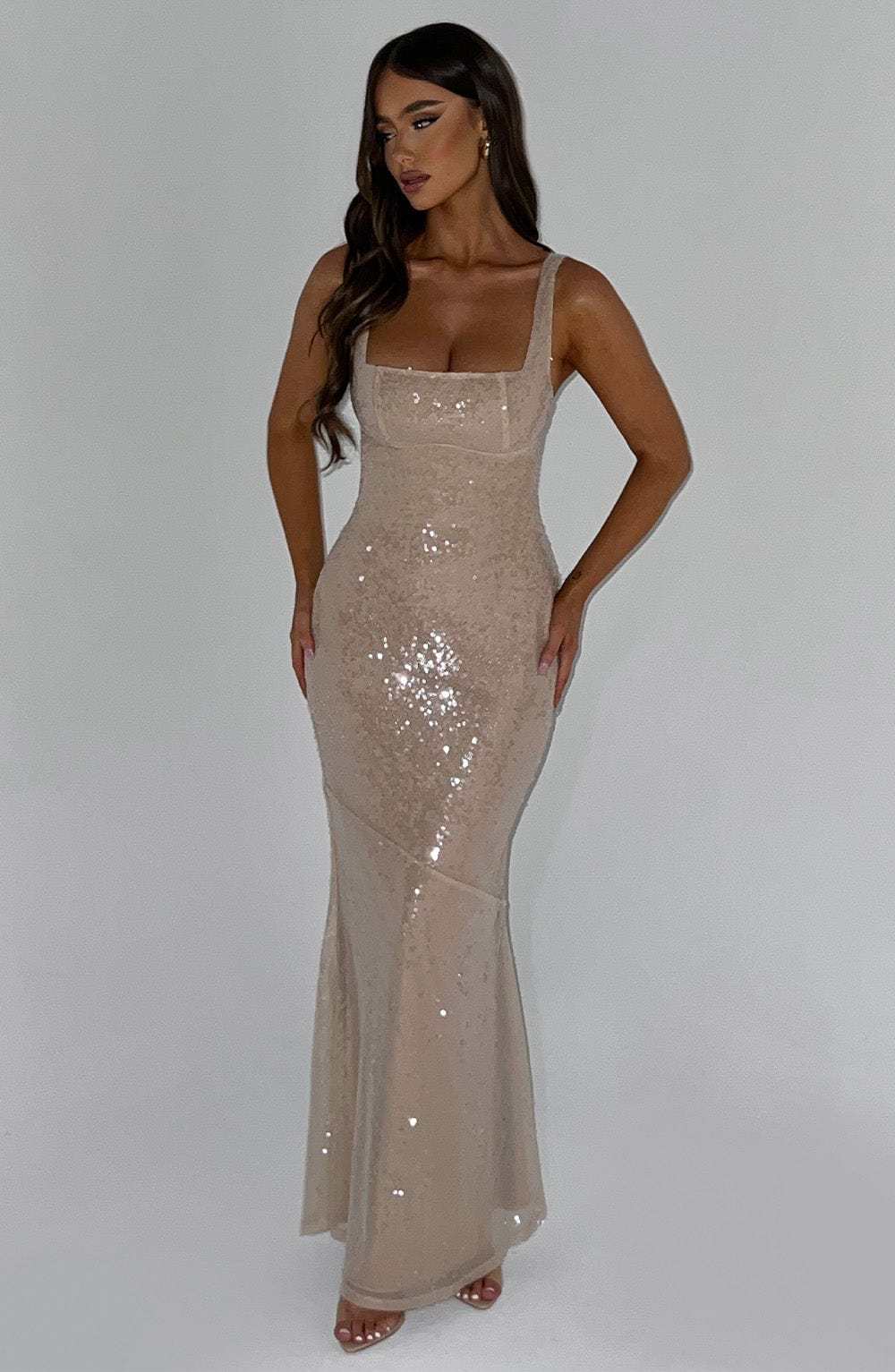 Corinne Maxi Dress - Nude-My Top Dress.All Rights Reserved